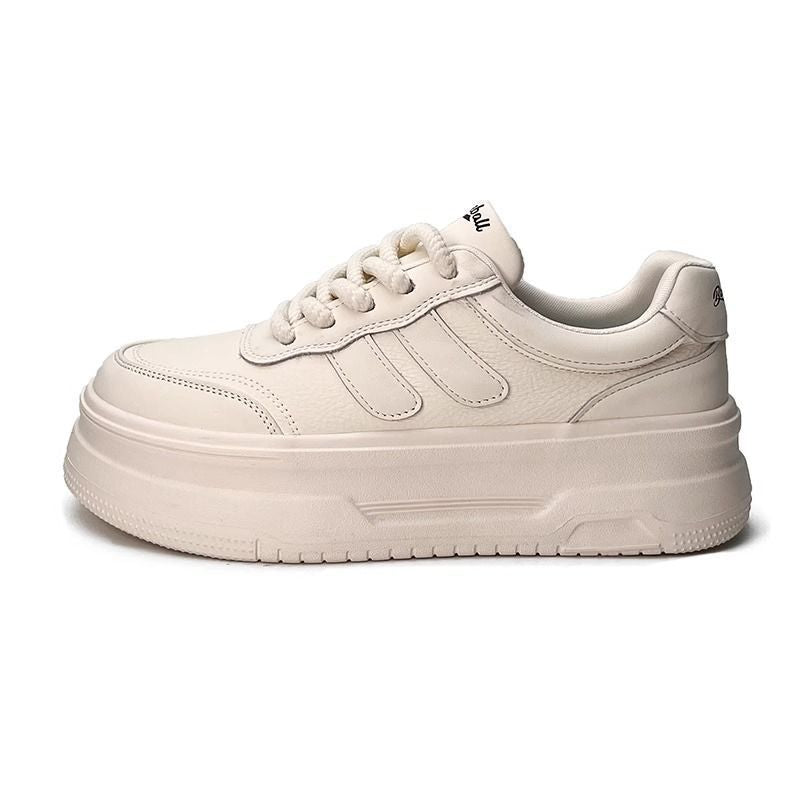 Thick solewhite shoes women's easiest for matchspring & fallplatform shoes2026summer breathable new arrivalpopularbest sellingcasual sports shoes