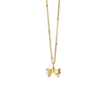 European and american new arrival: high-end bowknot necklace - women's fashionable, minimalist, and unique gold clavicle chain - stylish and versatile necklace