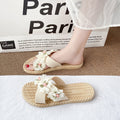 Women's summer sandals & slippers - 2024 new flat sandals with floral design - korean style fashion, trendy student beach shoes, ins style