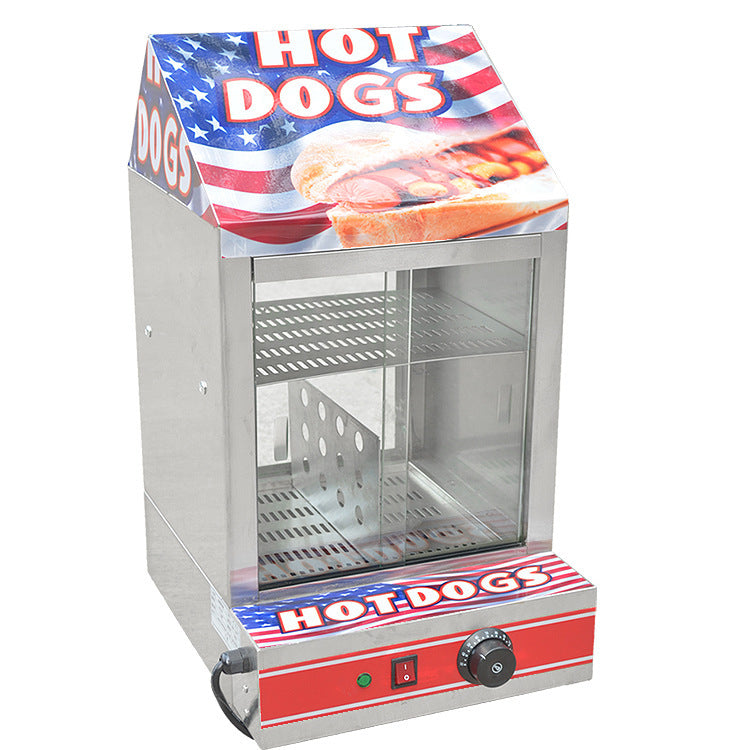Hot dog insulation cabinet commercial food heating display cabinet egg tart bakery fried dough sticks cooked food food table constant temperature machine