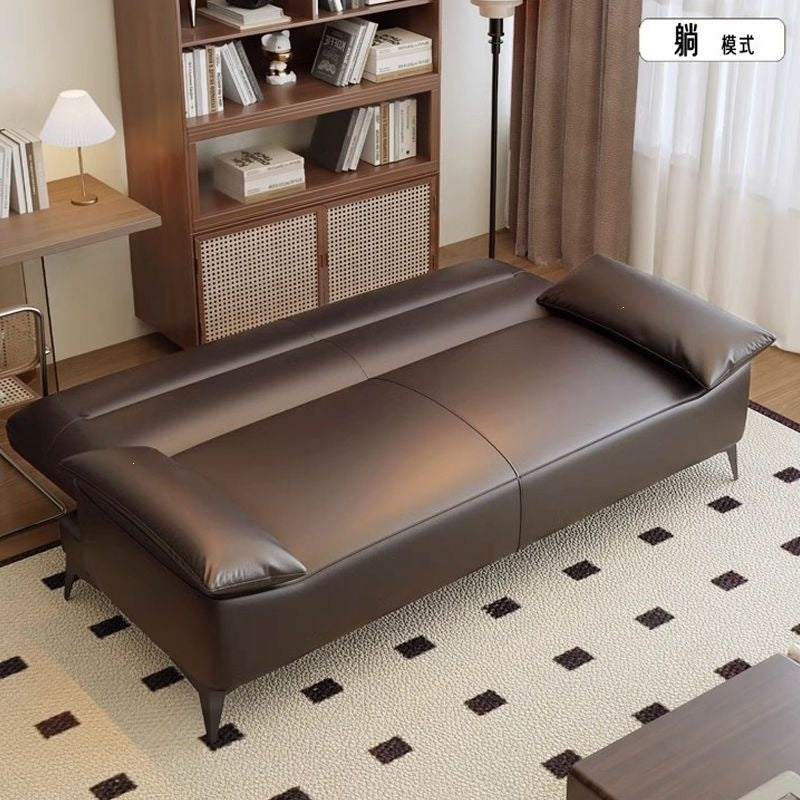 Foldable sofa bed all-in-one dual-purpose cat scratching leather for home sofa scandinavian small apartment sofa living room sofa rental room