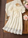 summer cross-border e-commerce 3d mesh wave patchwork a-line princess dress
