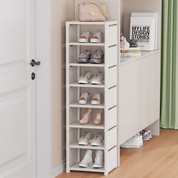 Simple shoe rack storage shoe rack multi-layer space saving door dormitory shoe cabinet household storage slipper rack rack