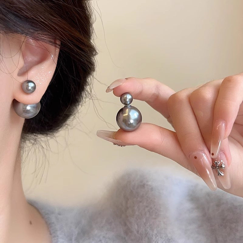 Ins pearl earrings for women niche styleaccessible luxuryeasiest for match earrings pendant classyretroelegant earrings 925 silver needle wholesale