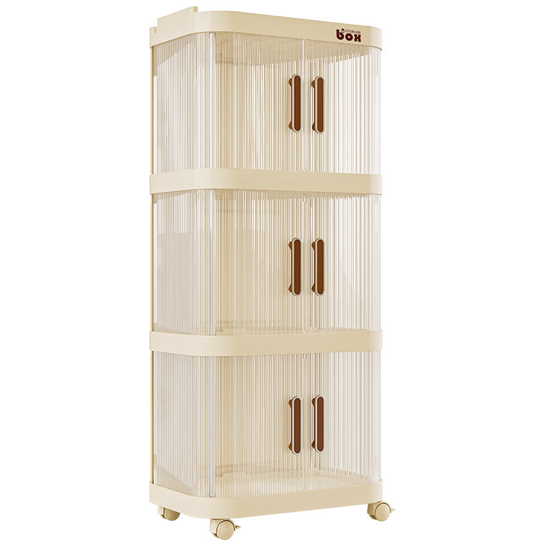 Snacks household organizing cabinet trolley storage shelf living room bedroom bathroom removable storage box storage cabinet