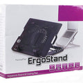 Laptop cooling base with rotating fan 14inch - adjustable height cooler pad stand