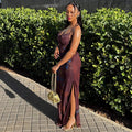 Fashion style cross-border easiest for match outing women's clothing silm hiking elegance hip skirt suspender backless chest wrap long dress