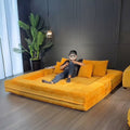Export vacuum compression foldable sofa dual-purpose small apartment modular sofa bed living room bedroom for home lazy sofa