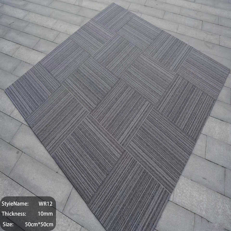 Extra thick commercial carpet for office use - large area, wear-resistant, quiet, square interlocking tiles for office buildings and conference rooms
