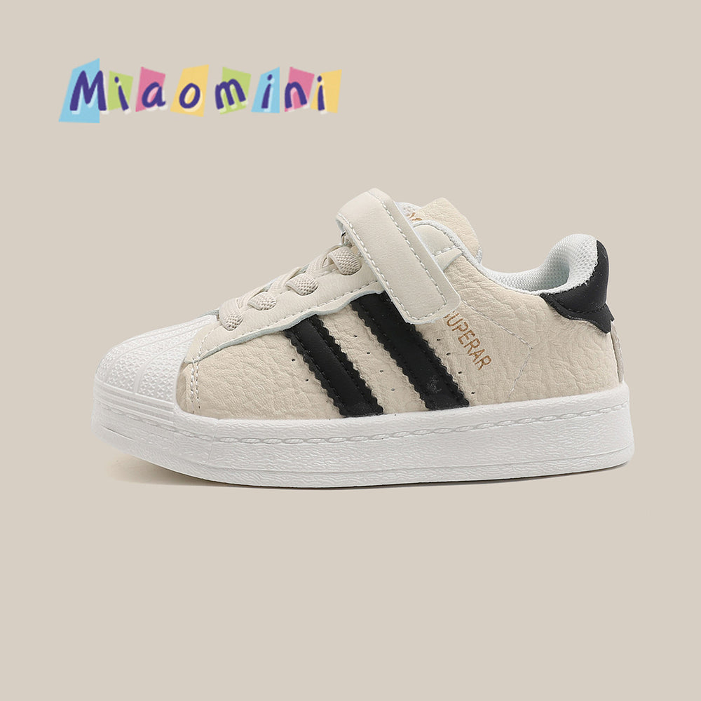 Kidswhite shoesautumnew arrivalgirlshell toecasual sneakers soft bottom boys sneakers kids sneakers