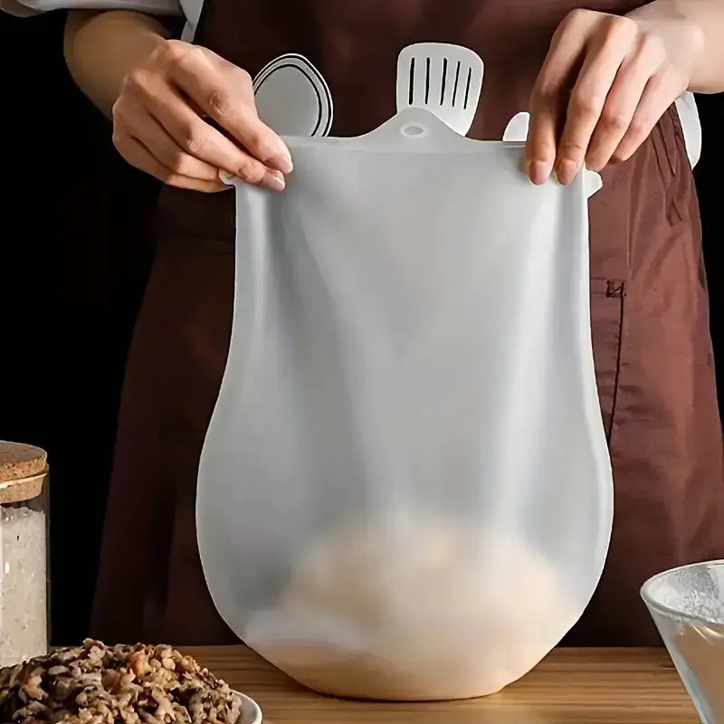 new silicone kneading bag, thickened non-stick hand fresh-keeping dough kneading bag, rolling dough mixing bag, multi-purpose dough kneading bag