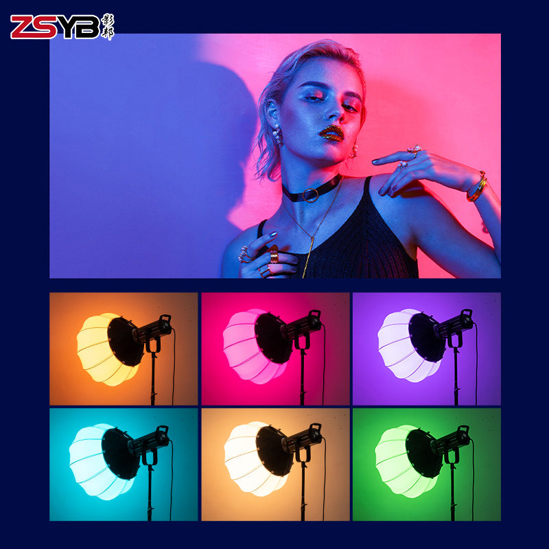 Cross-border RGB full color 500W professional live broadcast filling light deep throwing photography light special lighting photo light in the live broadcast room