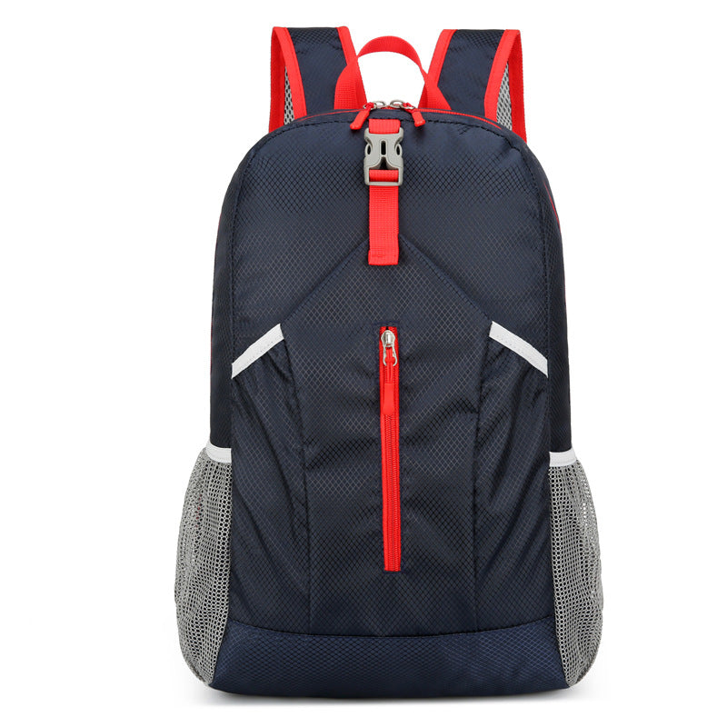 Outdoor large-capacity backpack foldable storage bag ultra-light scratch-proof travel bag anti-splashing hiking and cycling bag