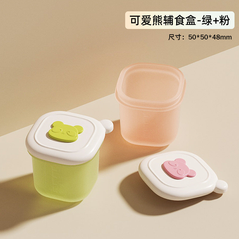 Complementary food frozen grid, baby complementary food box, separate storage, separate packaging, meat puree soup, baby silicone complementary food mold