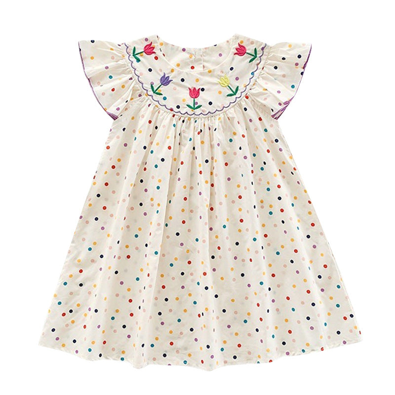 Girls' summer dress: cute, adorable, and stylish princess dress for kids - summer pure cotton dress for babies