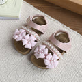 Vancahao girls' sandals - new summer collection: soft-soled beach sandals for kids, baby's single-strap floral princess sandals