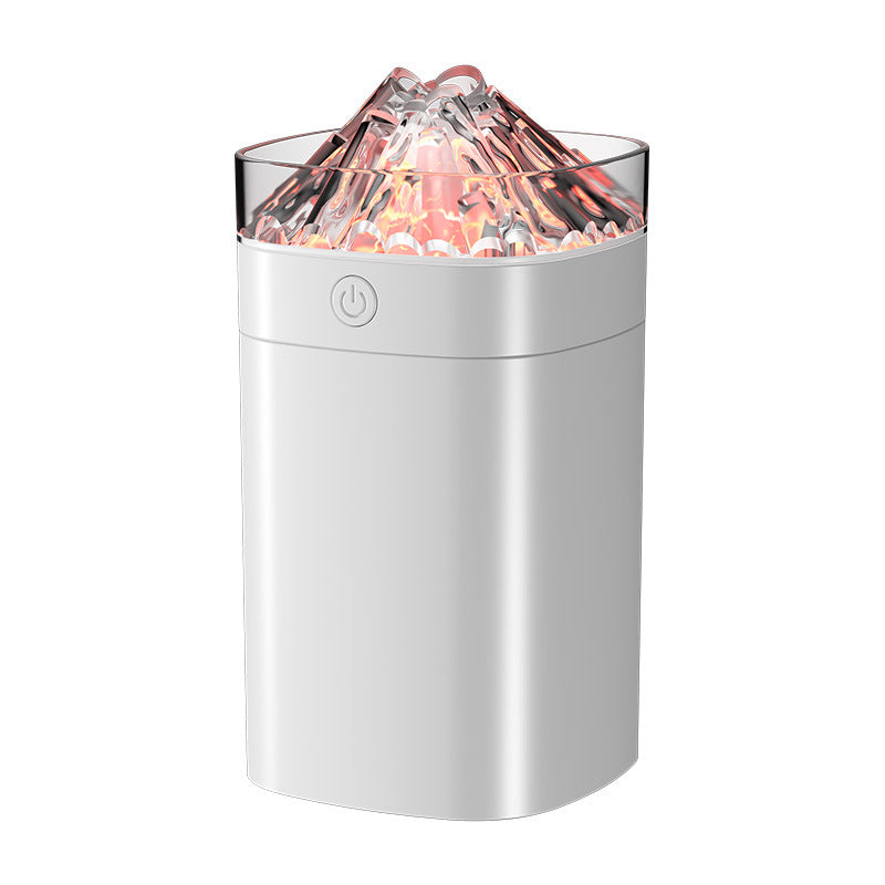 New volcano humidifier - desktop ambient light, large capacity, usb powered, silent mist maker for bedroom hydration