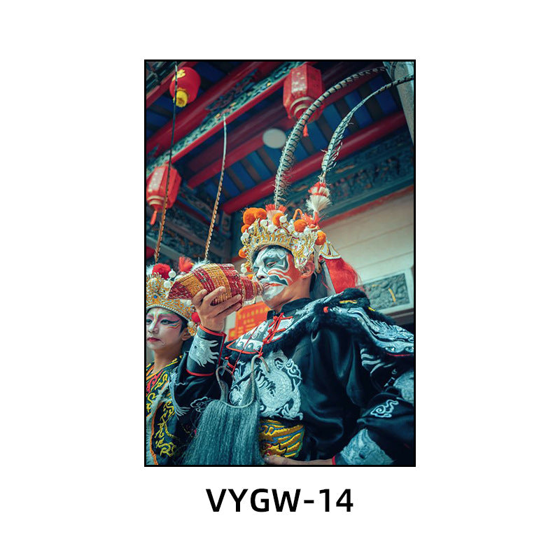 Chaoshan English song and dance decorative painting restaurant hotel box ethnic characteristics traditional culture hanging painting hot pot shop mural