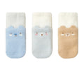 Babylon three-pair baby socks category a dot glue non-slip floor socks cartoon boneless loose mouth infant socks