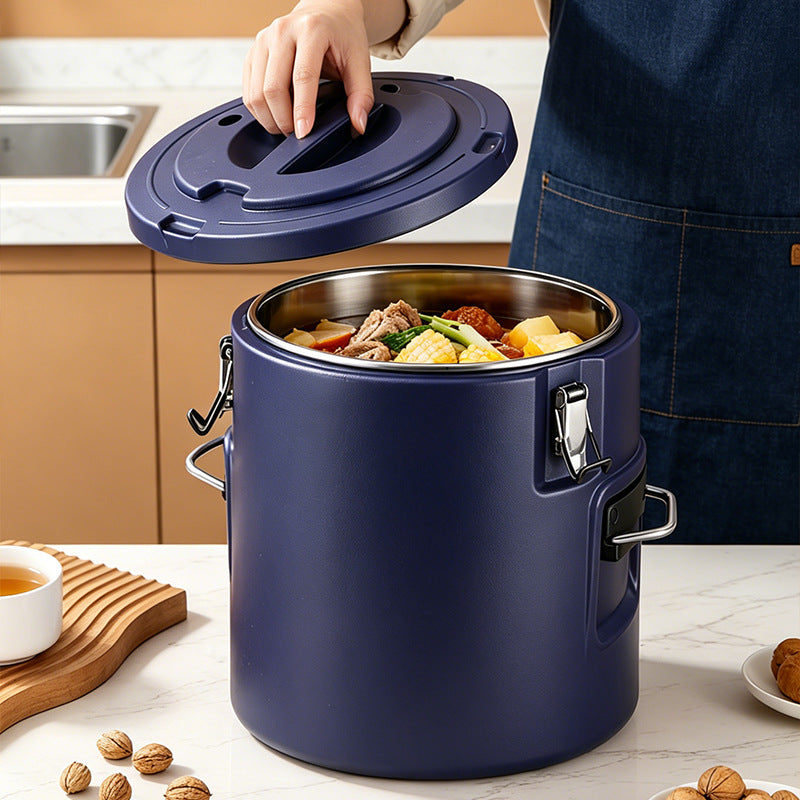 Stainless steel insulated bucket, special ice bucket for stalls, commercial stall, canteen food warmer suit5pcsexport