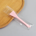 Beauty mask tool set with spatula, plastic silicone brush, dual-ended applicator, soft-tipped mask brush, individually packaged