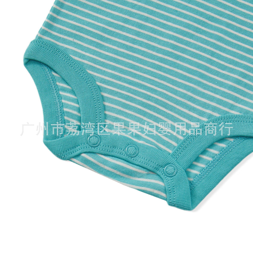 Export children's clothing baby clothes vest bag butt summer style baby romper newbornstripes bottom jumpsuit