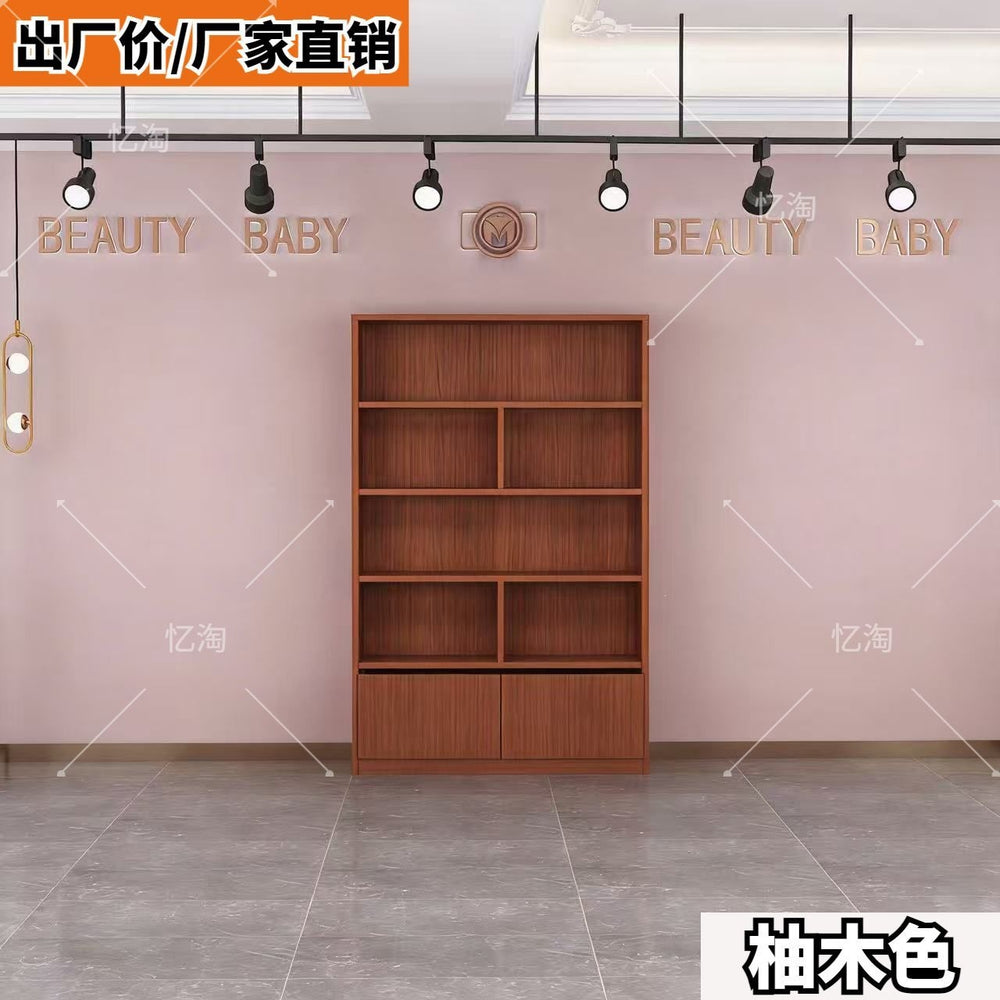 Cosmetics display cabinet wooden product display rack for home display cabinet manicure display cabinet beauty salon store shelf