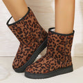 winter new arrivals: plus size leopard print snow boots, sizes 36-42. wholesale available, dropshipping to  &