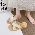 New platform sandals for women - summer outdoor wear, xishuangbanna bohemian style, hemp, beach-friendly, versatile sandals
