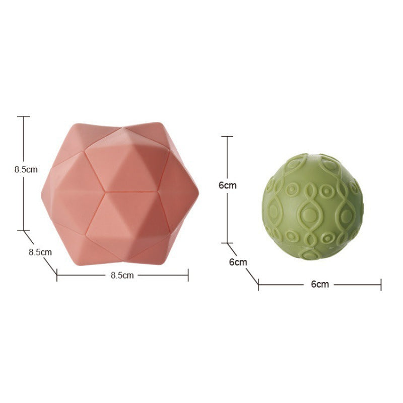 Cross-border amazon soft rubber children's building block infants and young children hands-on brain cognition soft building block toys soft glue synesthesia ball