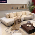 Italian high-end technology fabric sofa, budapest living room, special-shaped corner, modern minimalist curved no-wash sofa