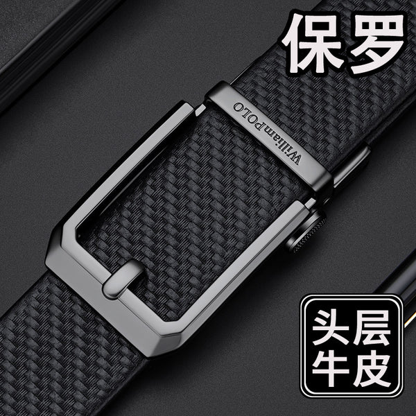 Emperor Paul Belt Men's Genuine Leather Genuine High-end Automatic Buckle Belt Men's Fashion Casual Premium Belt