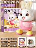 Electric dancing rabbit toy for infants and toddlers - crawling, head-up training, singing, newborn early education, and dress-up fun