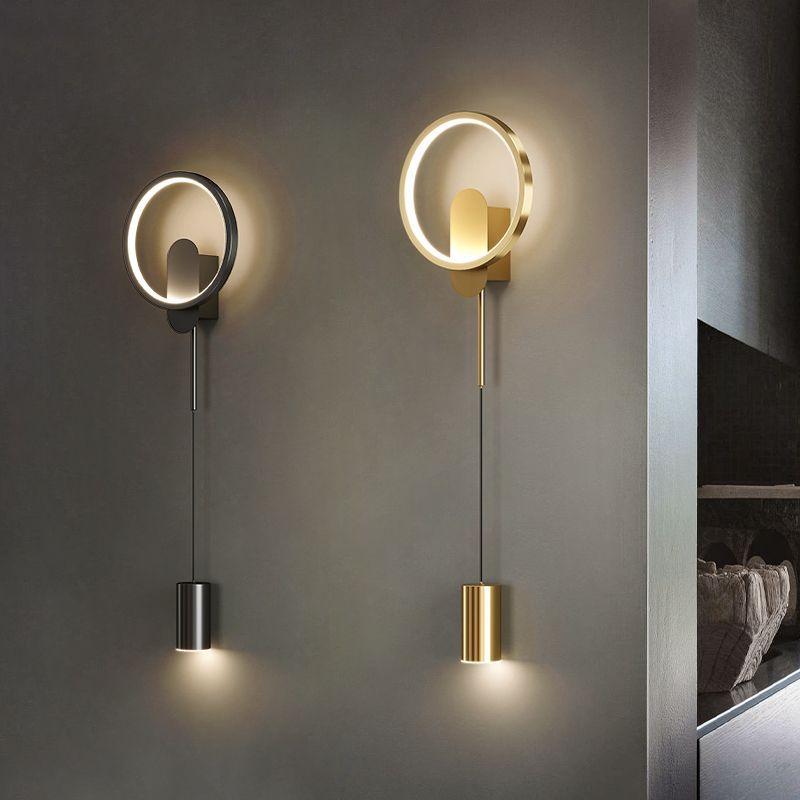 Bedside lamp bedroom wall lamp accessible luxury scandinaviancasual modern corridor aisle bench wall lamp living room background wall lamp