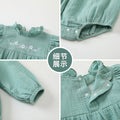 Baby clothes  spring/autumn cotton class a baby romper long sleeve triangle bodysuit korean style newborn outfit