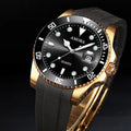 Wholesale in-stock green submariner watch for men, luminous waterproof watch, stylish casual automatic quartz watch for male students