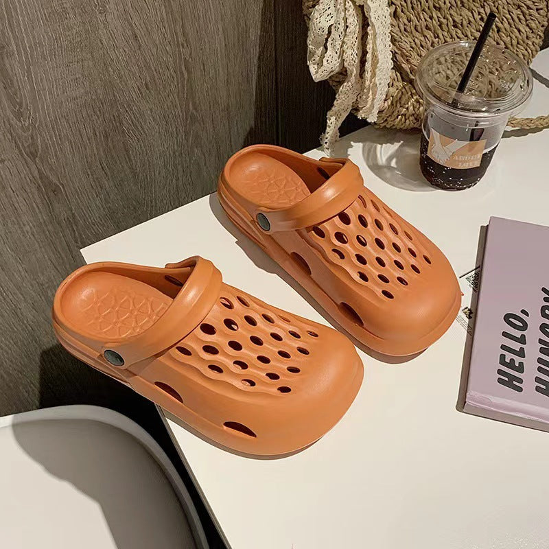 New arrival crocs cute girl fashion student outwear toe shoes summer beach sandals and slippers couple shoes for men