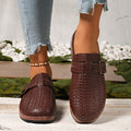 Amazon independent station  cross-border foreign trade large size slippers spring & fall new style retro casual slip-on toe slippers