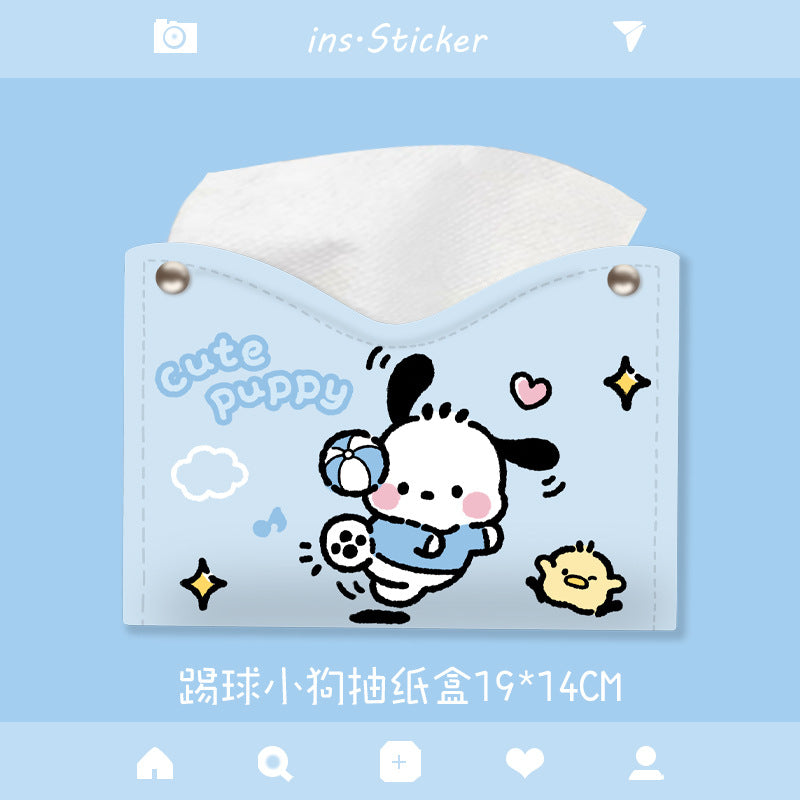 Foreign trade popular tissue box, Lolomi ear dog pumping carton, cute cartoon napkin box, car household paper pumping box