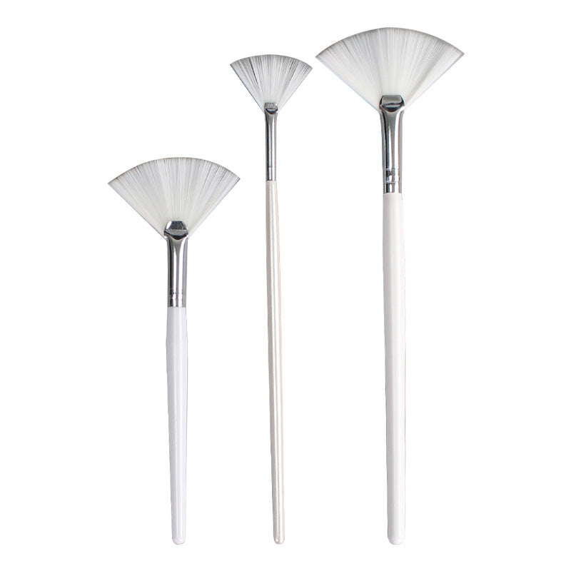 Beauty tools fan-shaped brush fruit acid brush makeup brush beauty mask brush modification essence brush single bag wholesale