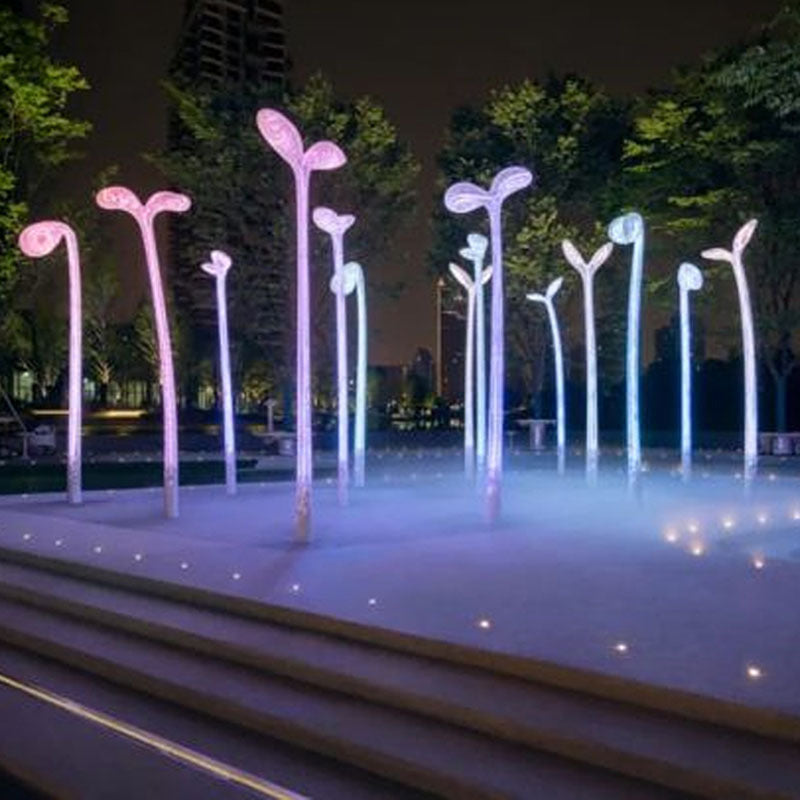 Luminous bean sprouts modeling light Stainless steel all things growth light Outdoor beauty landscape lighting lawn light