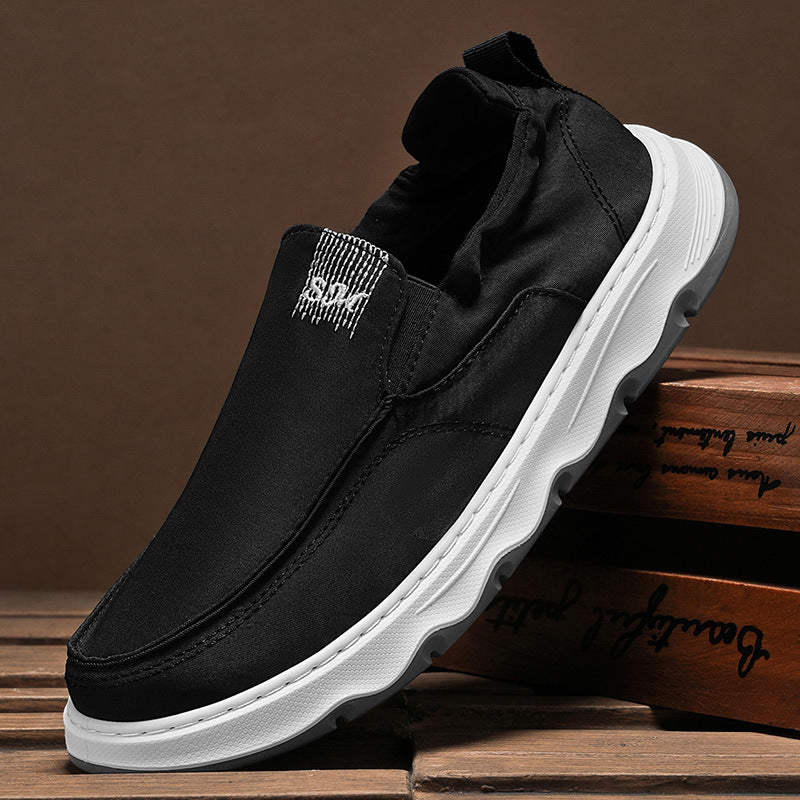 Ice silk canvas men's shoes winternew arrivalpopular lazy one-leg sports casual sneakers old beijing cloth shoes
