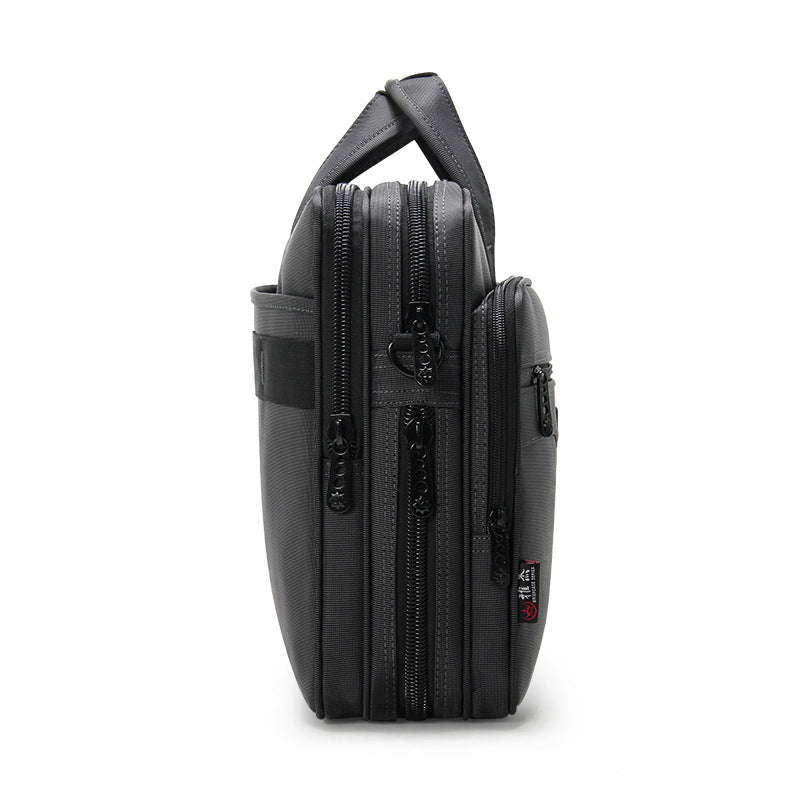 Conference bag waterproof oxford cloth briefcase textured multi-layer large capacity business office computer bag multi-layer briefcase