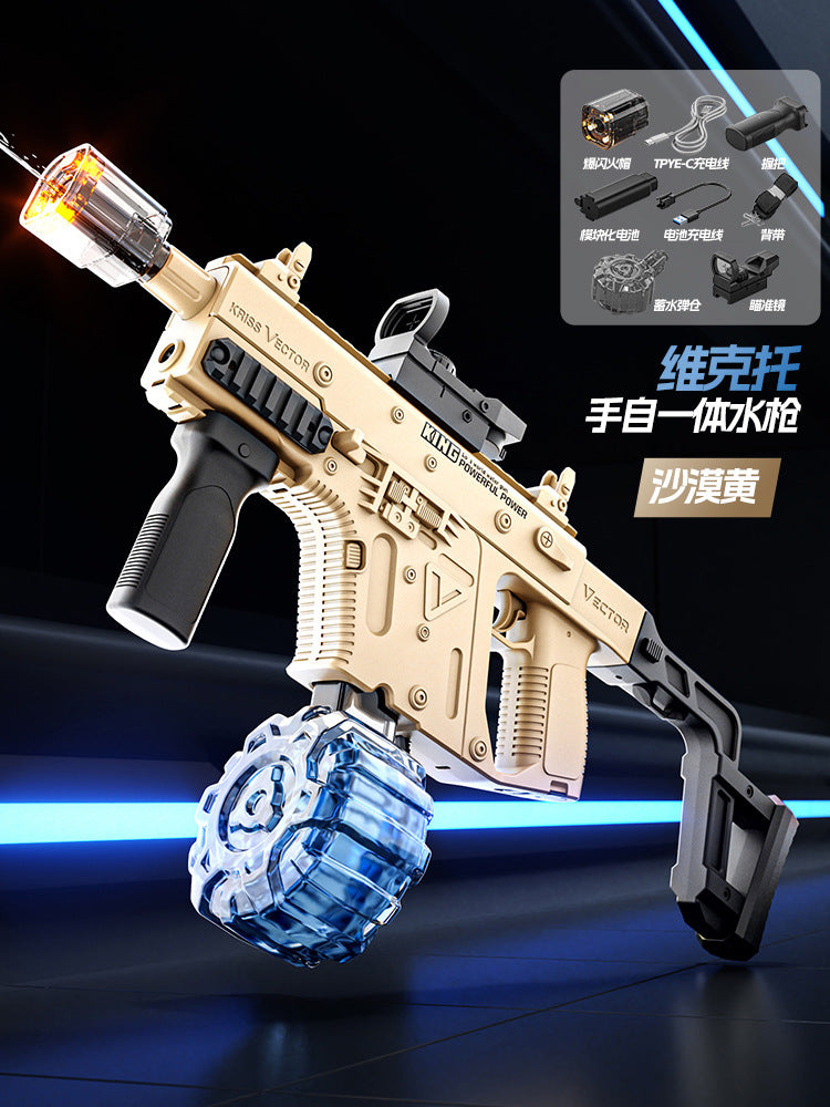 new arrival victor electric burst water gun automatic water absorption manual automatic linkage reloading large capacity water gun