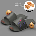 Eva foldable travel cartoon slippers - portable, non-slip disposable slippers for men and women, perfect for travel, business trips, and hotels