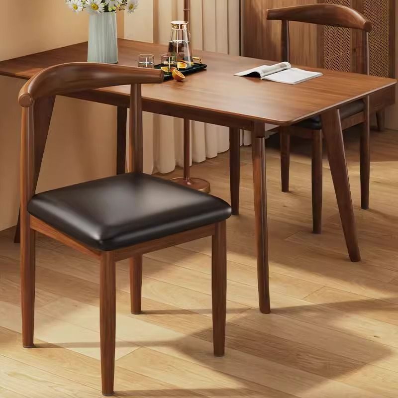 Scandinavian dining chair for home chair back chair solid dining table chair stool imitation solid wood iron horn chair catering commercial