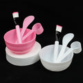 Individually packaged mask tools set: mask bowl (4-piece set), mask brush, plastic spoon, mixing spatula, spa tool set