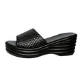 Women's export shoes, sizing discrepancy of 0.67, heel height 7cm, weight 334 grams. sizes 36-43 available for bulk purchase. polyurethane platform wedge sandals