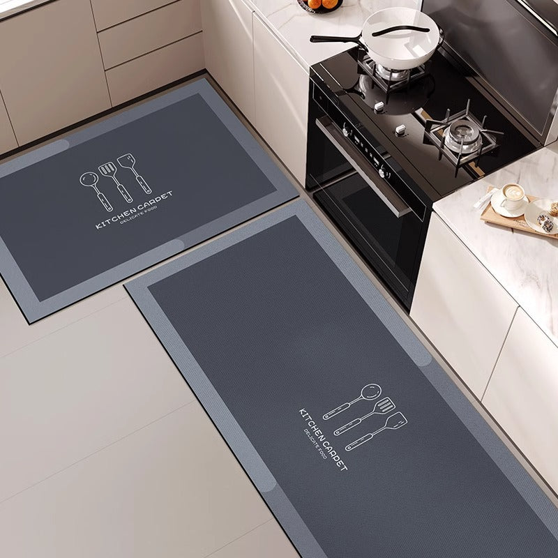 Kitchen floor mat non-slip oil-proof  new diatom mud wipeable no-wash special mat water-absorbent no-wash floor mat