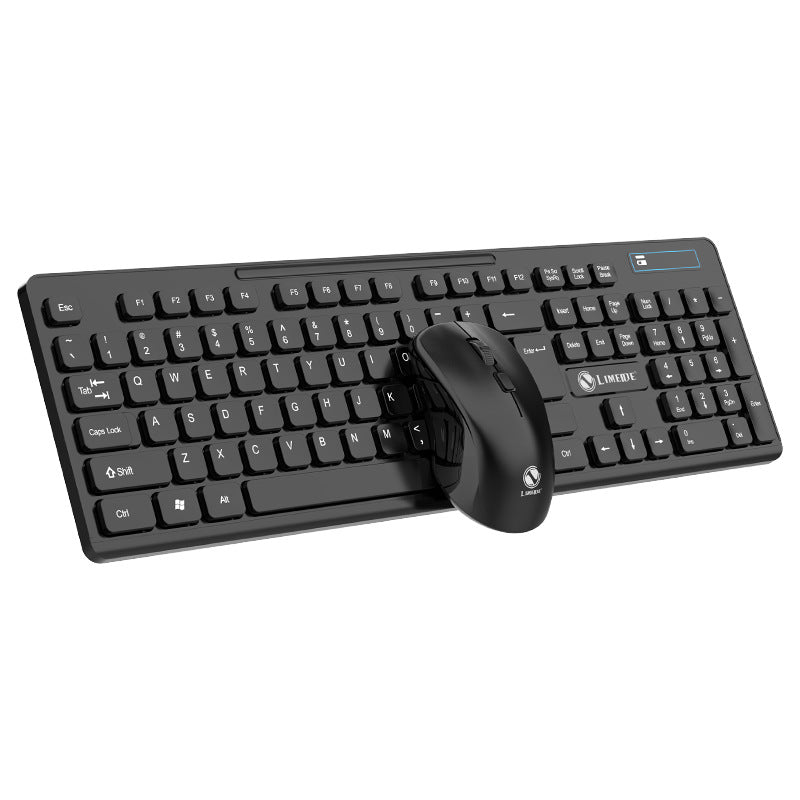 Limeide w100 wireless 2.4g keyboard and mouse suit imitation mechanical keyboard feel usb receiver